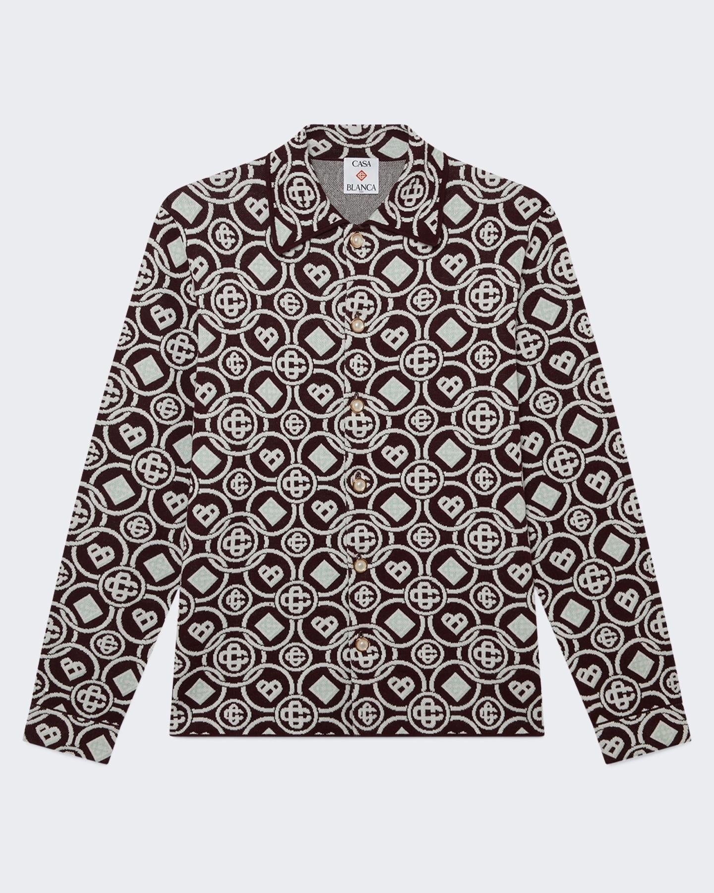 Casablanca Heren MONOGRAM SHIRT - Eleganza.nl
