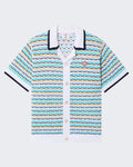 Men's Casablanca Tuck Stitch Short Sleeve Shirt Multi
