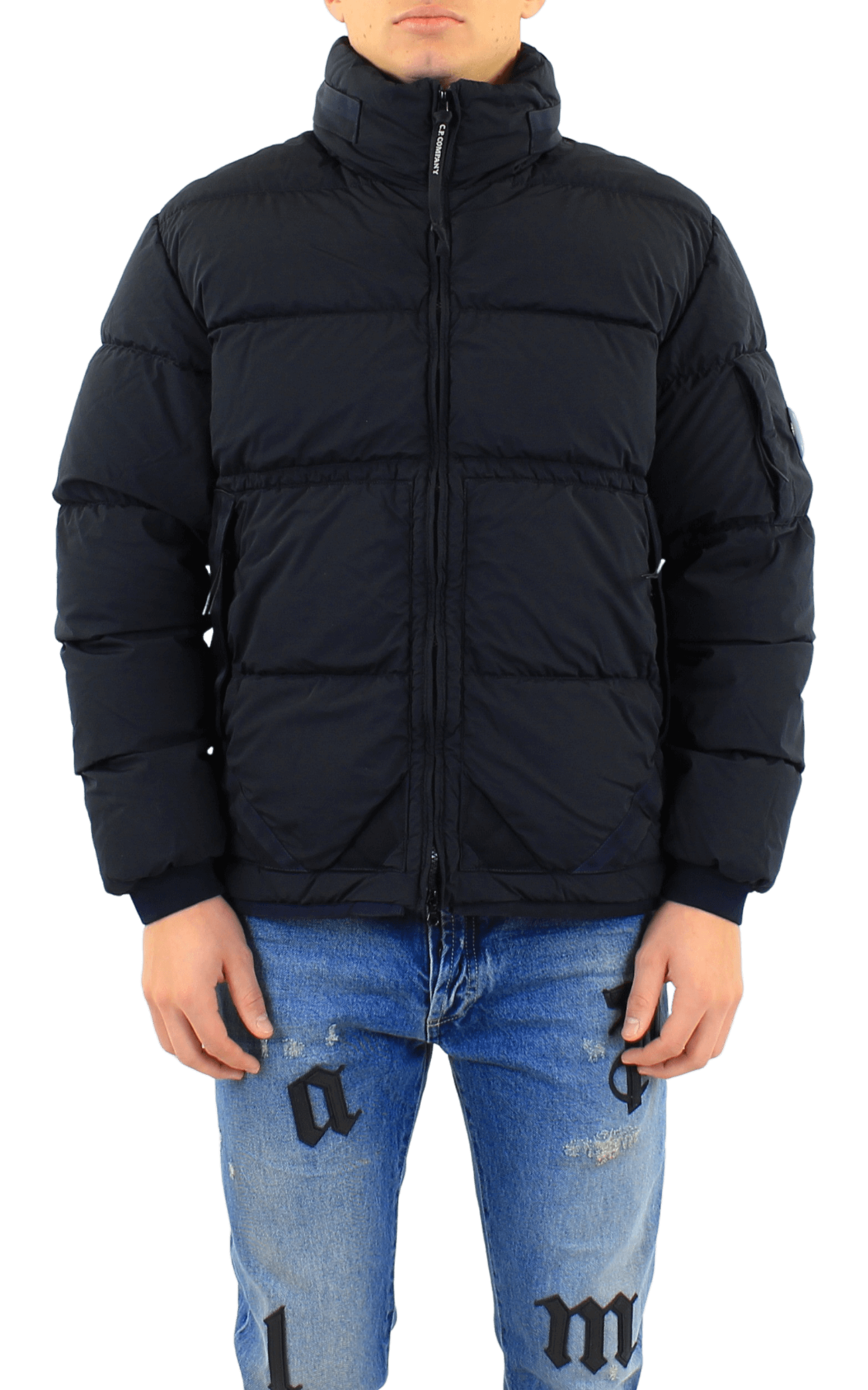Men Nycra r down jacket blue