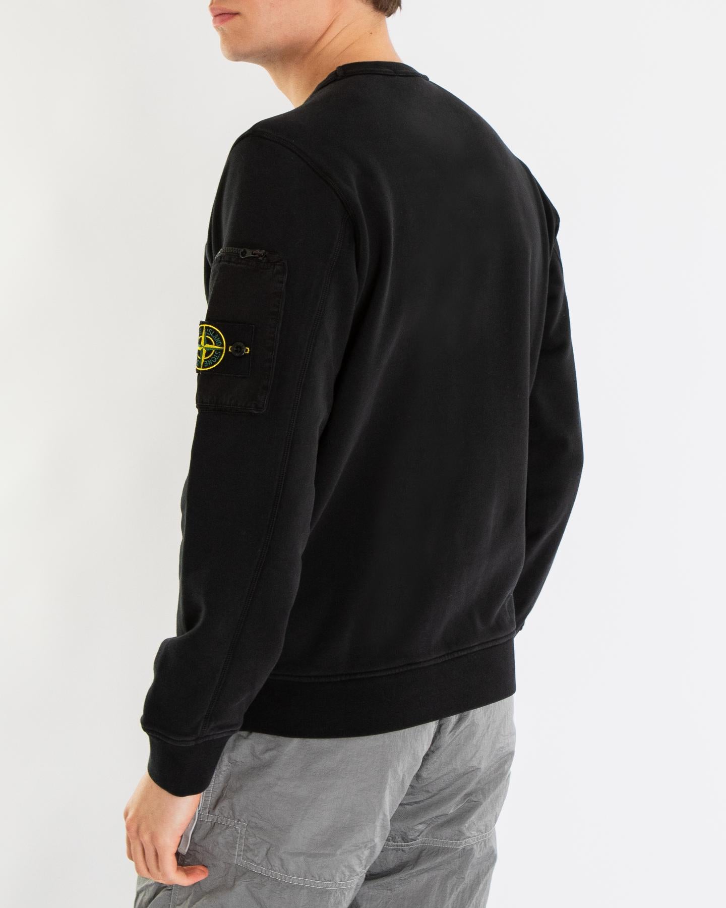 Heren Zip pocket Sweater Zwart