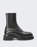 Women's Leren schoen met minimalistische uitstraling Black — huidige kleur