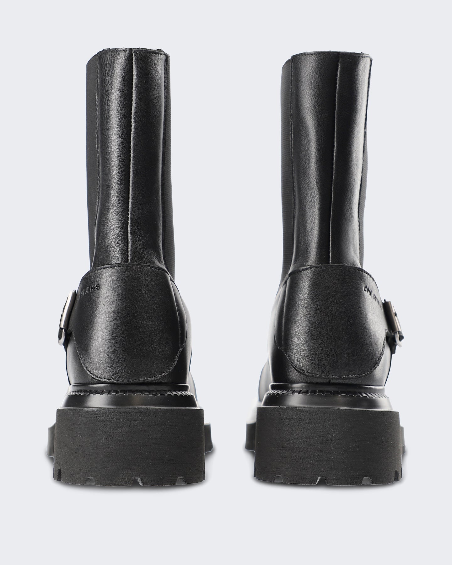 Copenhagen Studios Dames Leren schoen met minimalistische uitstraling Zwart - Eleganza.nl
