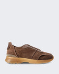 Women's Shoe in Leather Mix Mocha