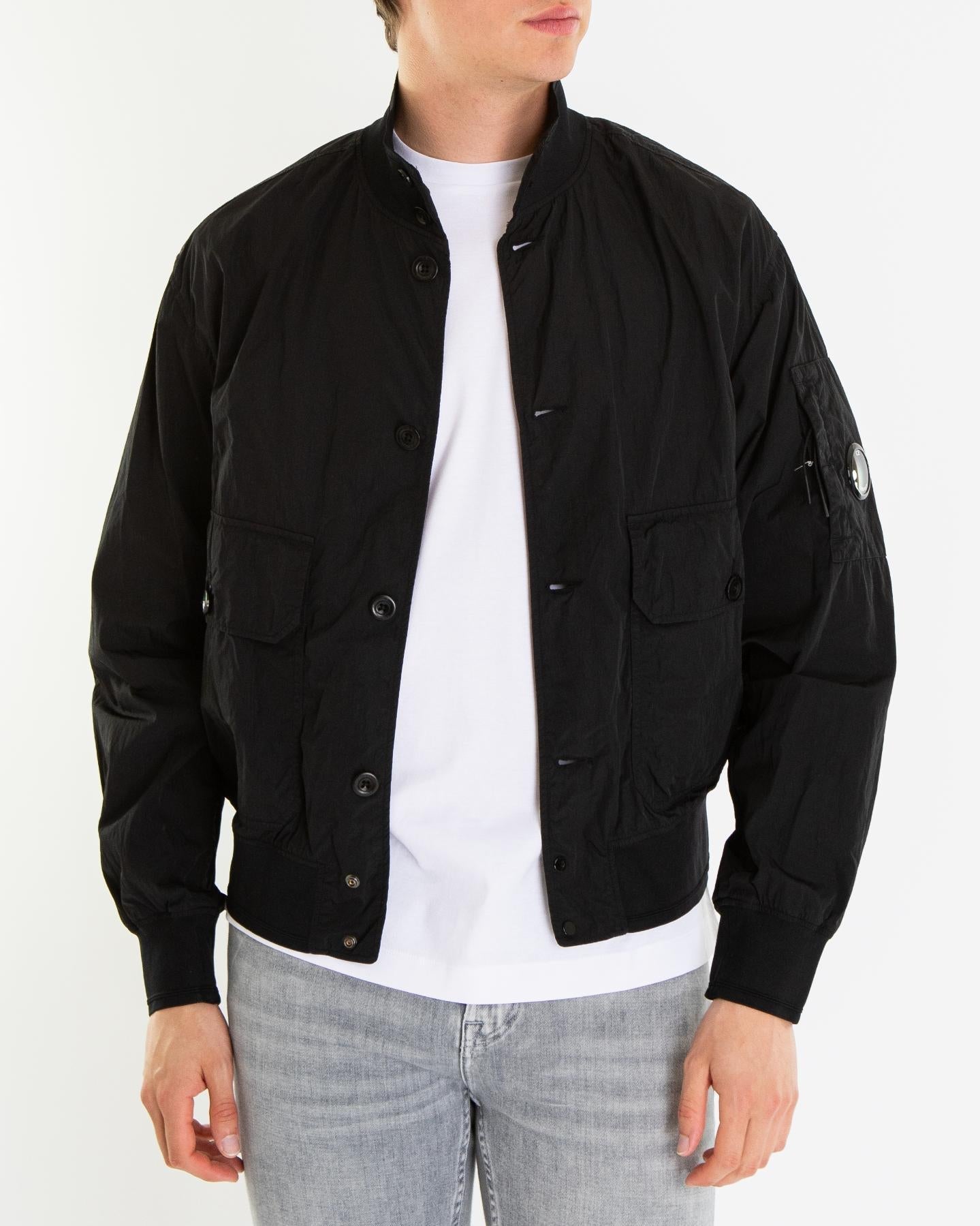 C.P.Company Heren Chrome - R Jacket Zwart - Eleganza.nl