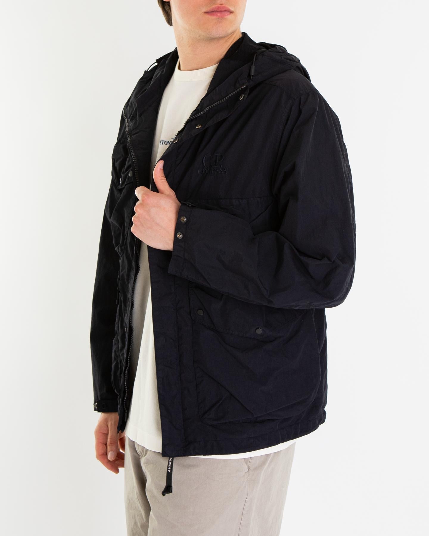 C.P.Company Heren Flatt Nylon Goggle Jack Blauw - Eleganza.nl