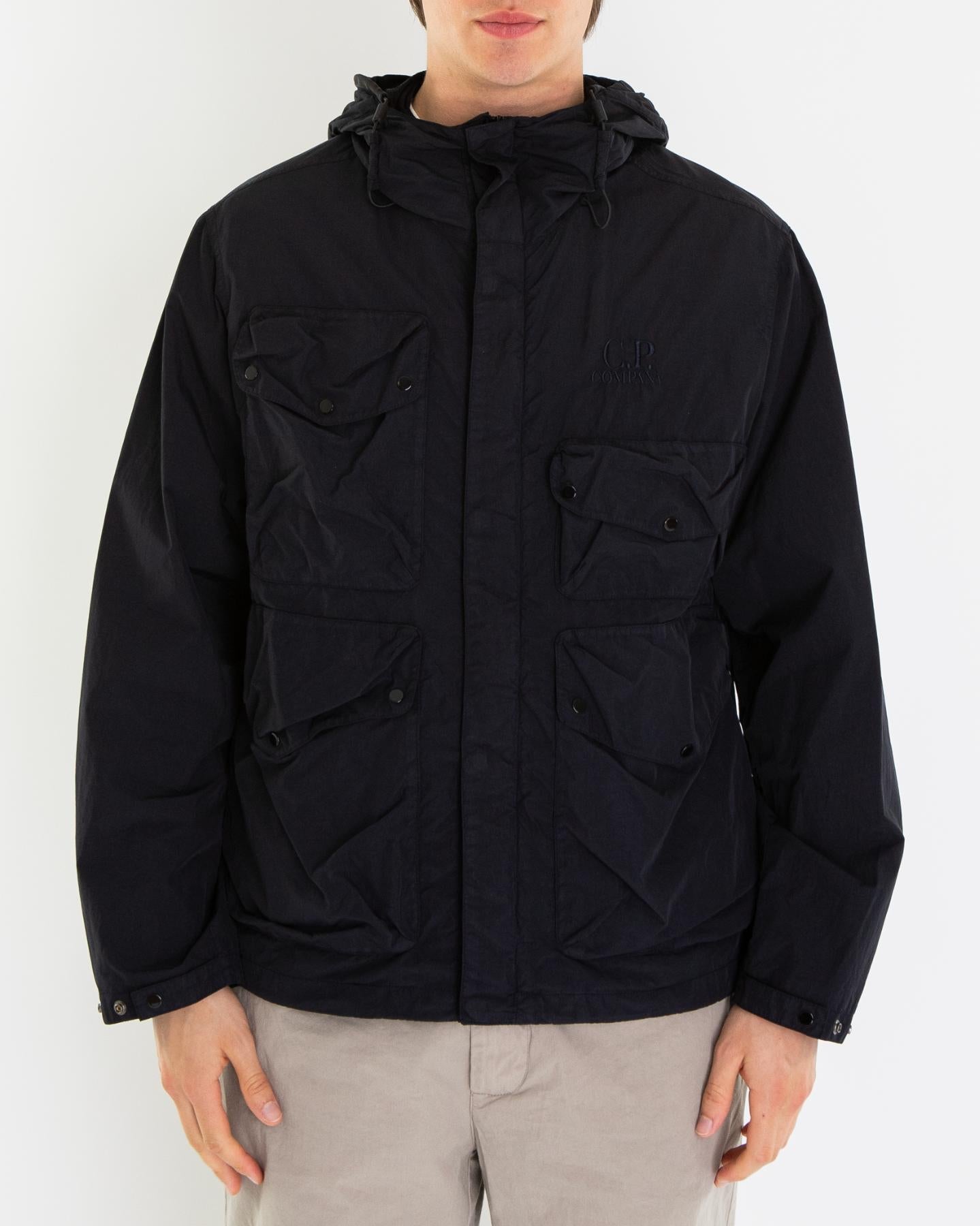 C.P.Company Heren Flatt Nylon Goggle Jack Blauw - Eleganza.nl