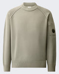 Men's Gebreide Jumper met ronde hals in Grey