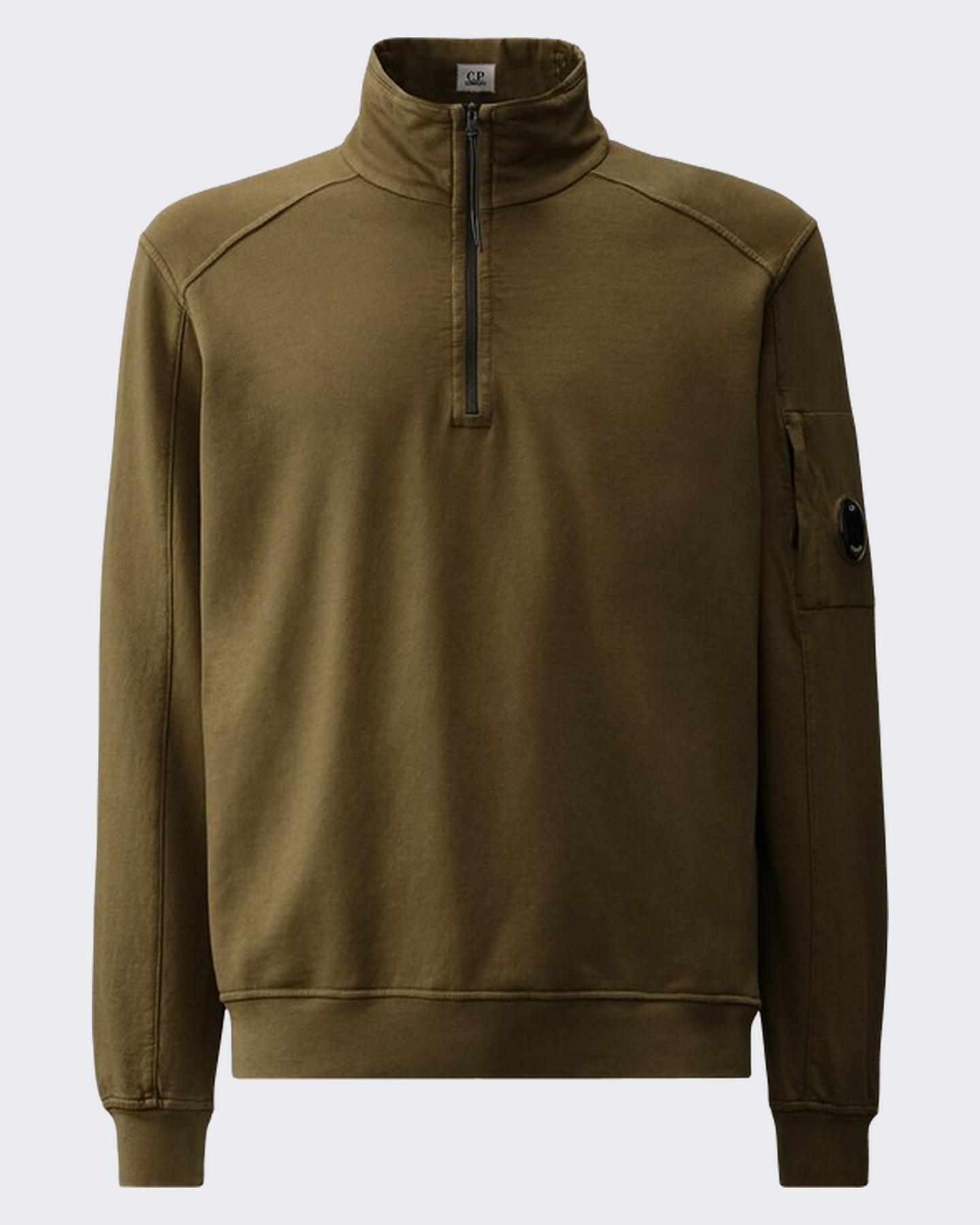 C.P.Company Heren Half Zip Collar Groen - Eleganza.nl