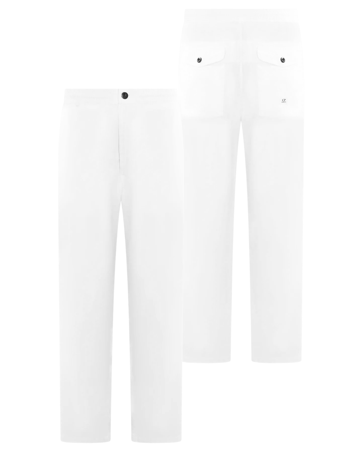 C.P.Company Heren Microreps Loose Pants Wit - Eleganza.nl