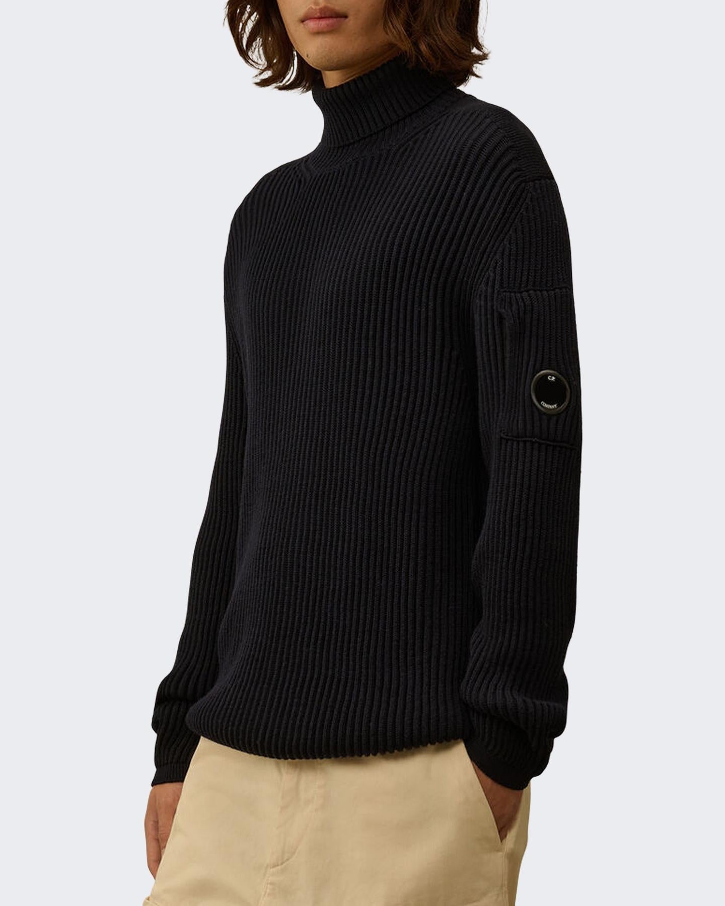 C.P.Company Heren Re - Wool Zip Cardigan Blauw - Eleganza.nl