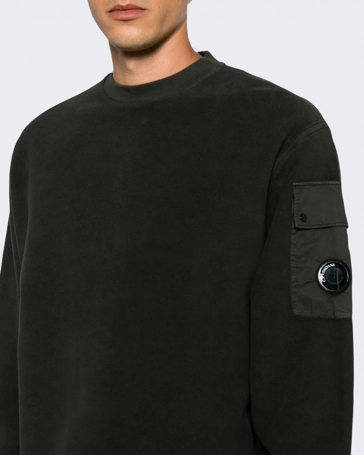 C.P.Company Heren Sweater met ronde hals Grijs - Eleganza.nl