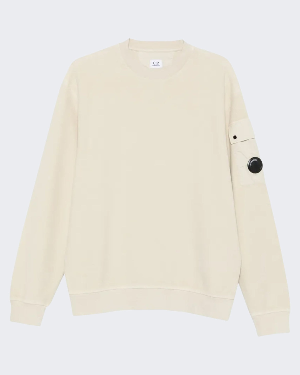 C.P.Company Heren Sweater met ronde hals in zilverberken tint Zilver - Eleganza.nl