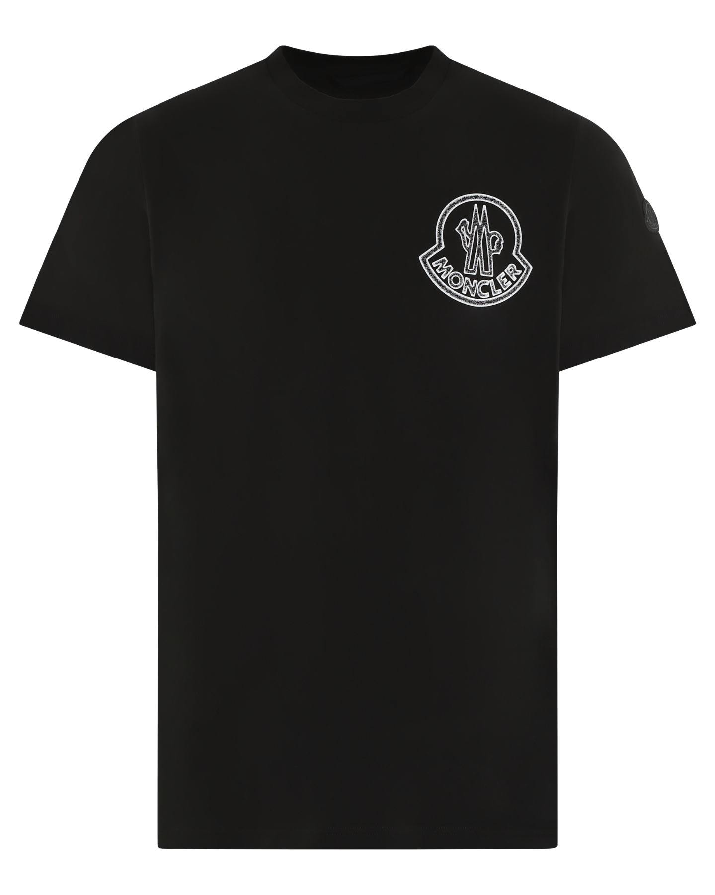 Heren Raised Logo T-Shirt Zwart