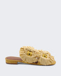 Kurt Geiger Women's Raffia Buckle Slippers — huidige kleur