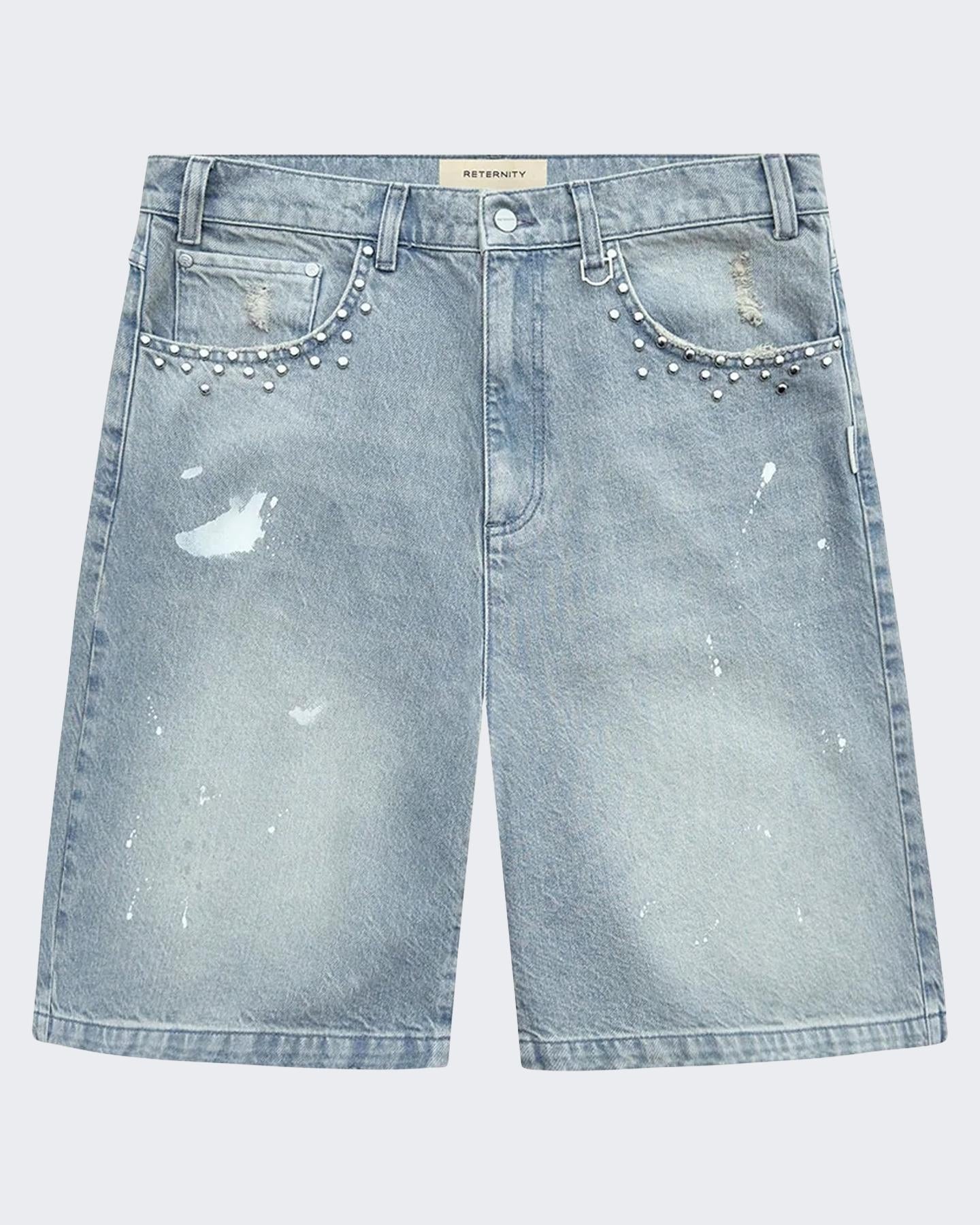 Heren Studded Jorts