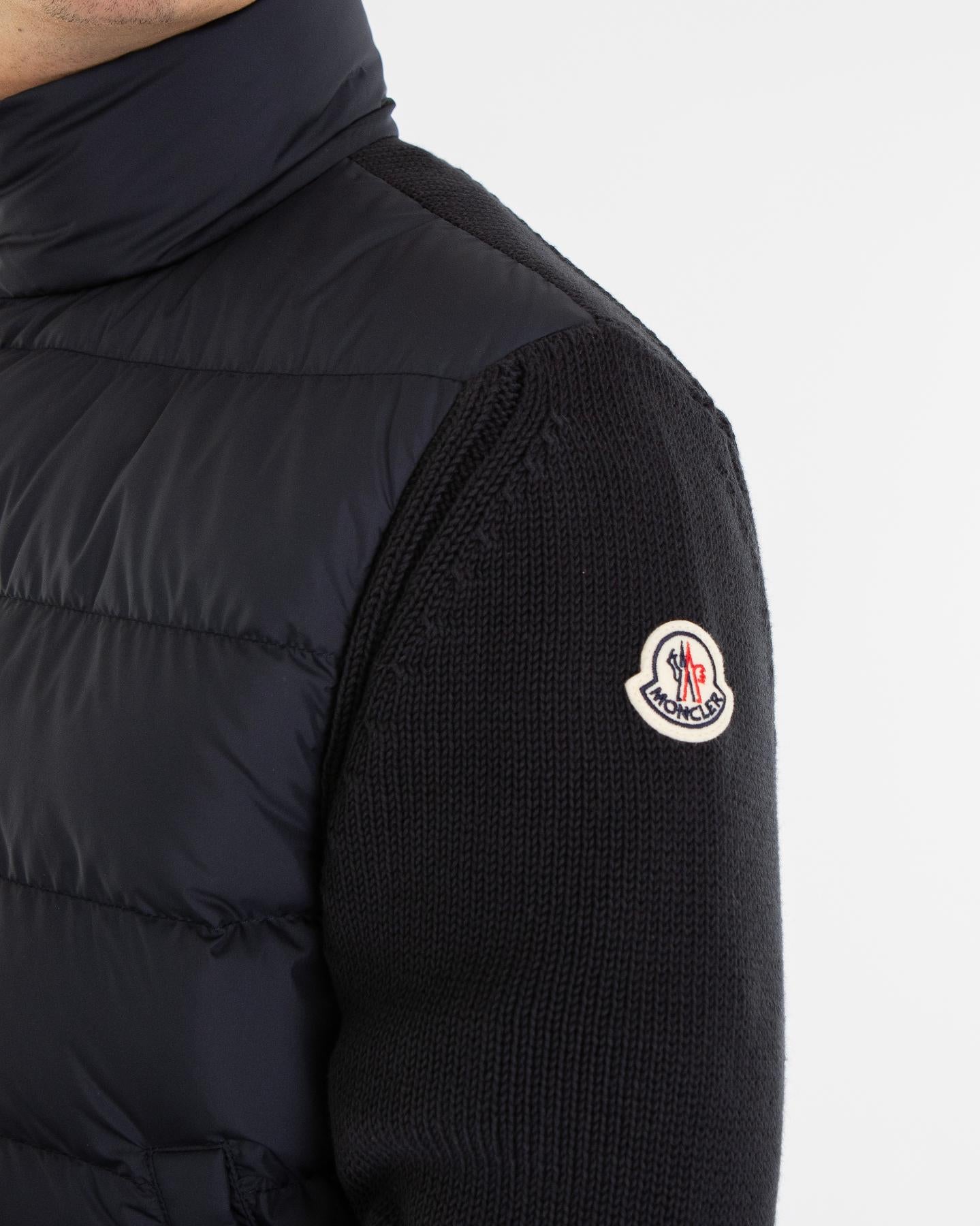 Heren Padded Cotton Jacket Blauw