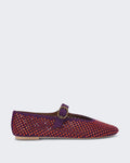 Kurt Geiger Women's Mayfair Ballet Flat Purple/Red
