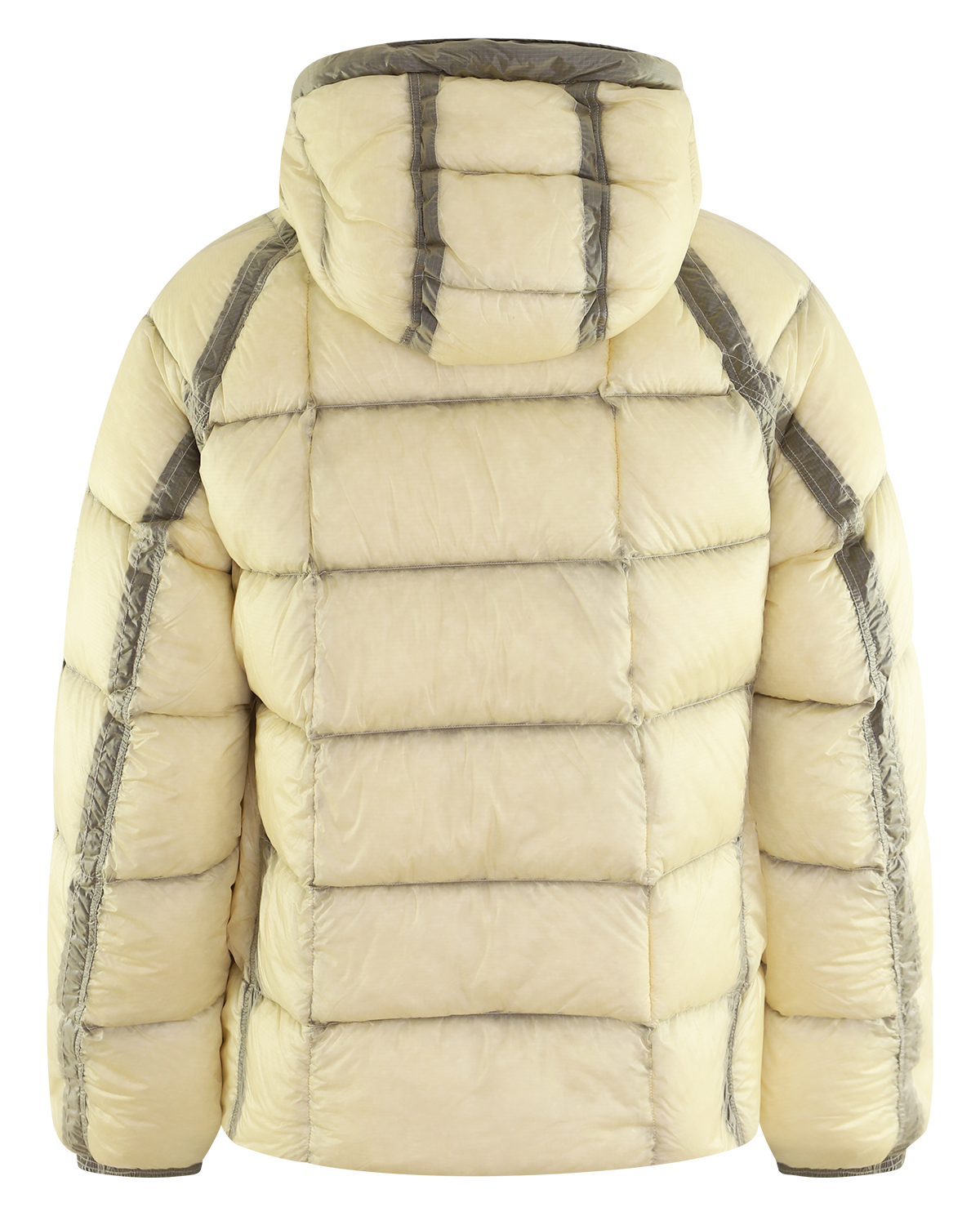 Heren DD Shell Hooded Down Geel