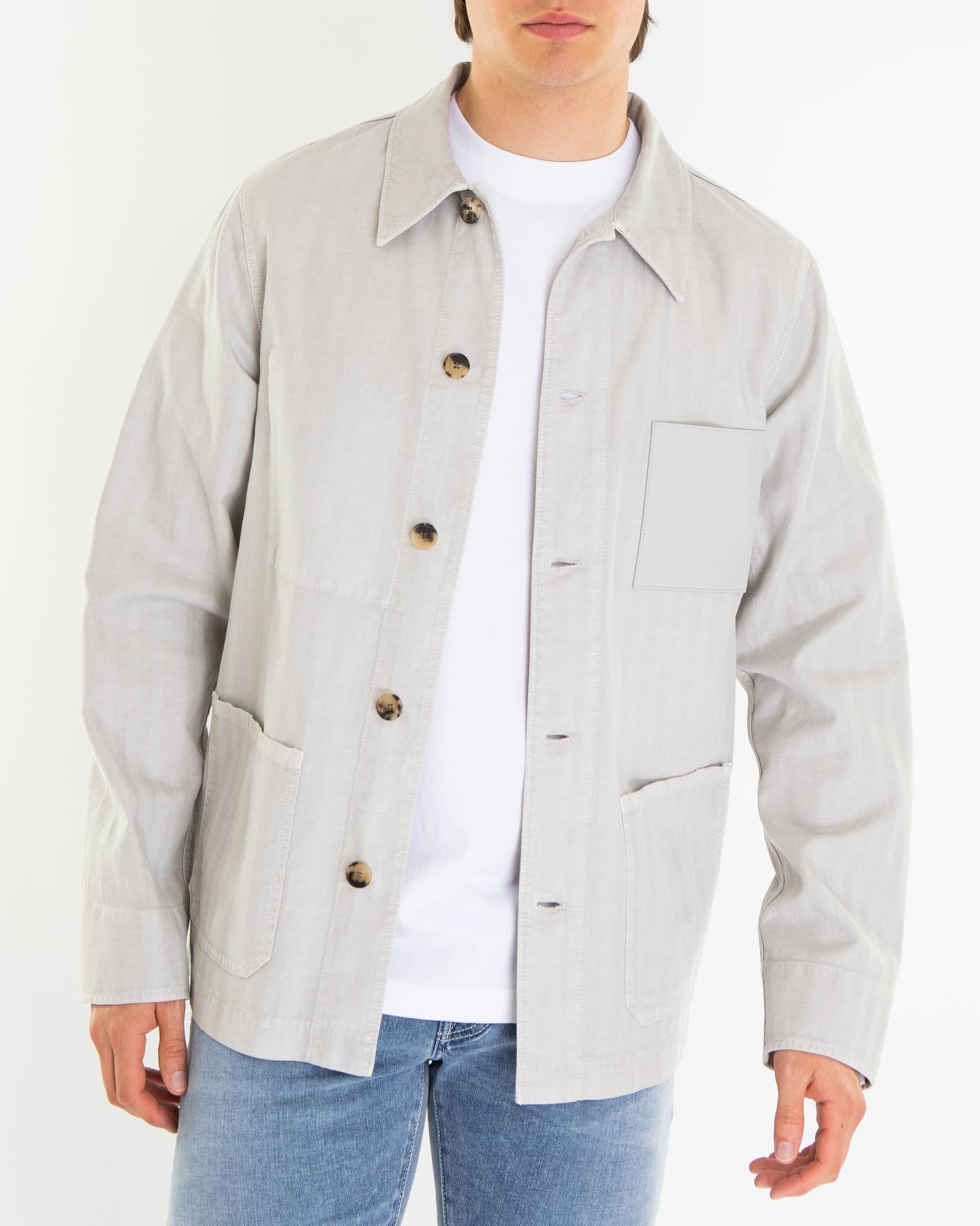 Heren Overshirt Light Grijs