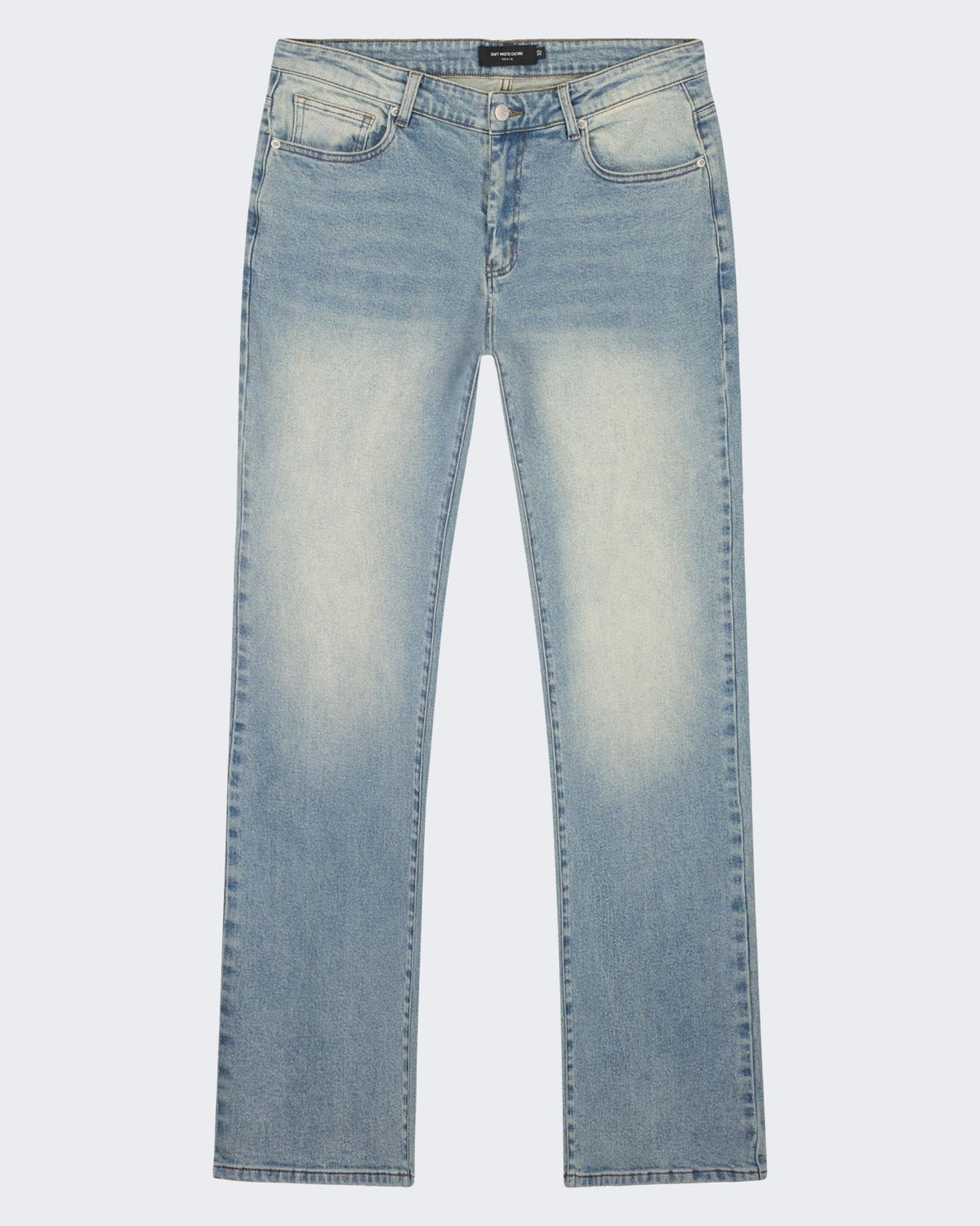 Don't Waste Culture Heren Jeans in lichtblauwe wassing Blauw - Eleganza.nl