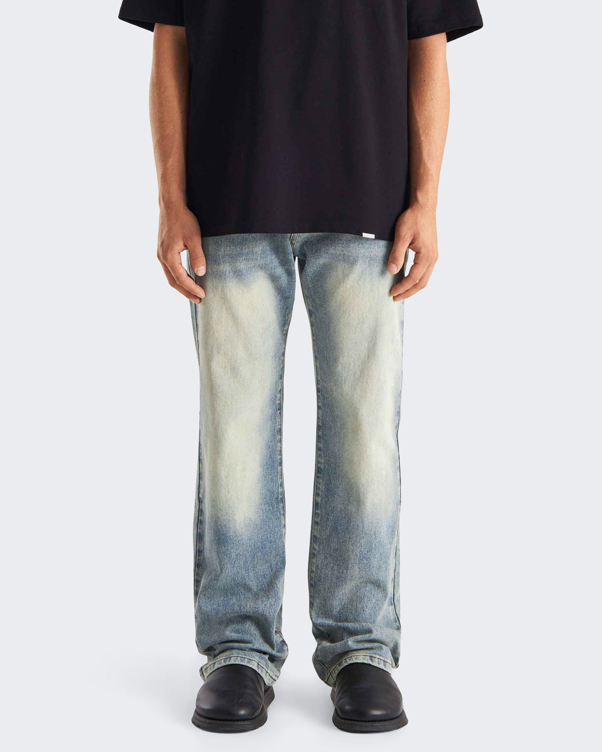 Don't Waste Culture Heren Jeans in lichtblauwe wassing Blauw - Eleganza.nl