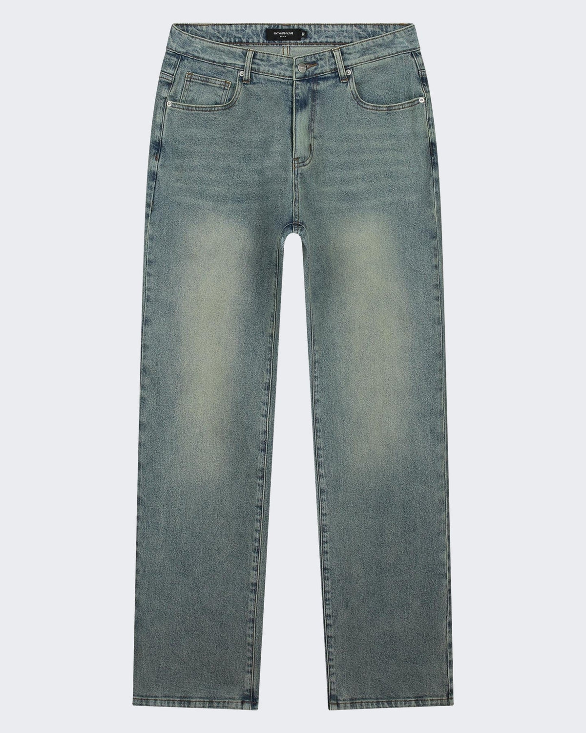 Don't Waste Culture Heren Jeans in vervaagde wassing Lichtgrijs - Eleganza.nl