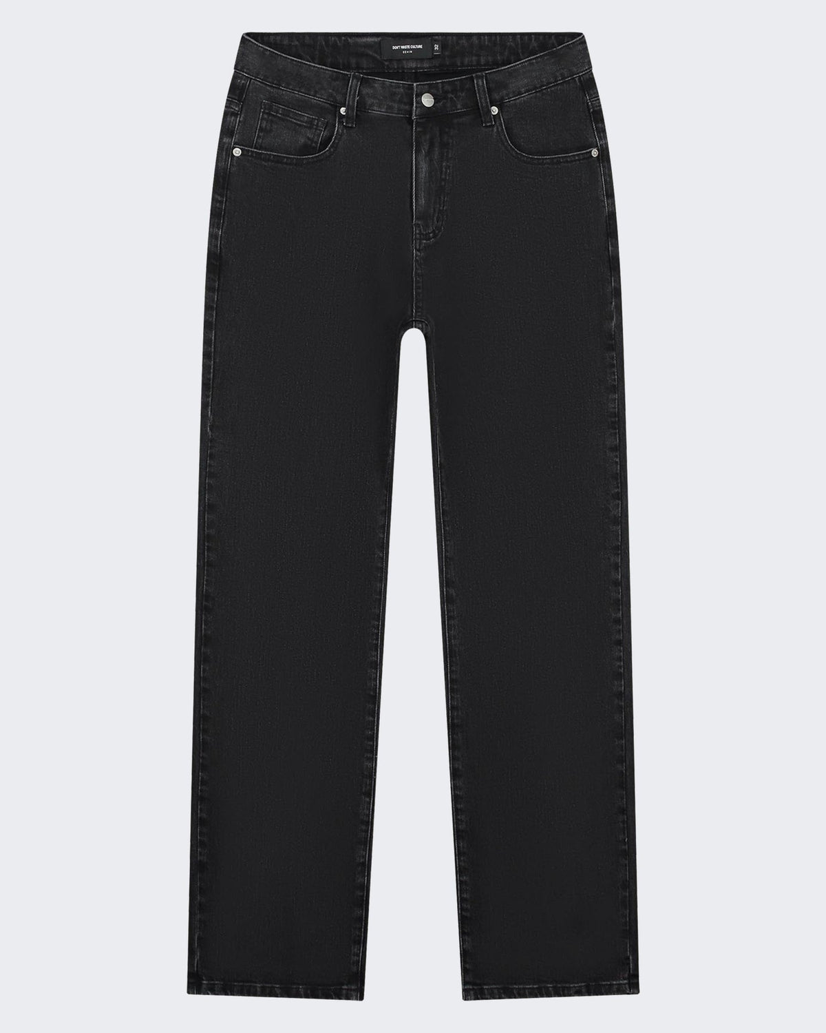 Don't Waste Culture Heren Jeans met gewassen zwarte finish Zwart - Eleganza.nl