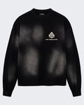 Men's Longsleeve shirt met faded wash Black