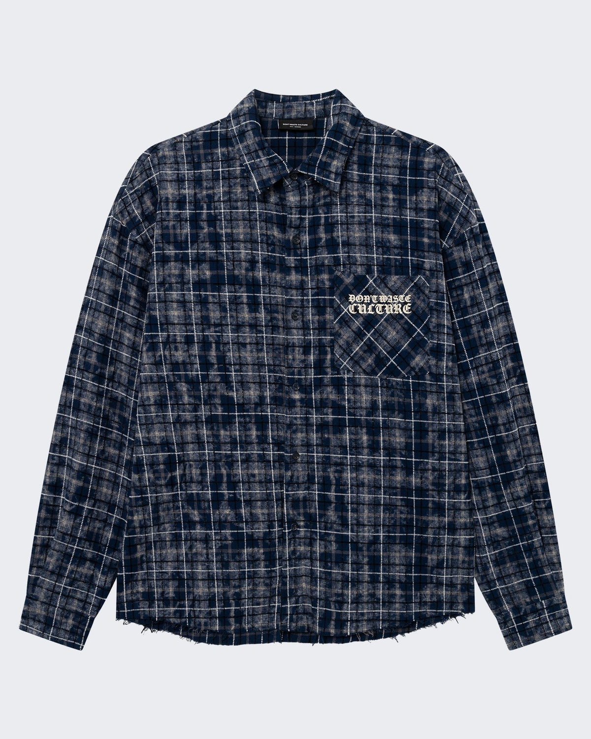 Don't Waste Culture Heren Overhemd met klassieke pasvorm Blauw - Eleganza.nl