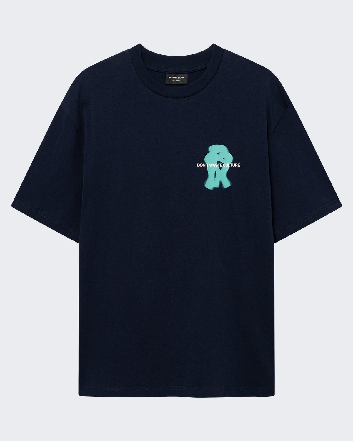 Don't Waste Culture Heren T-shirt met klassieke pasvorm Blauw - Eleganza.nl