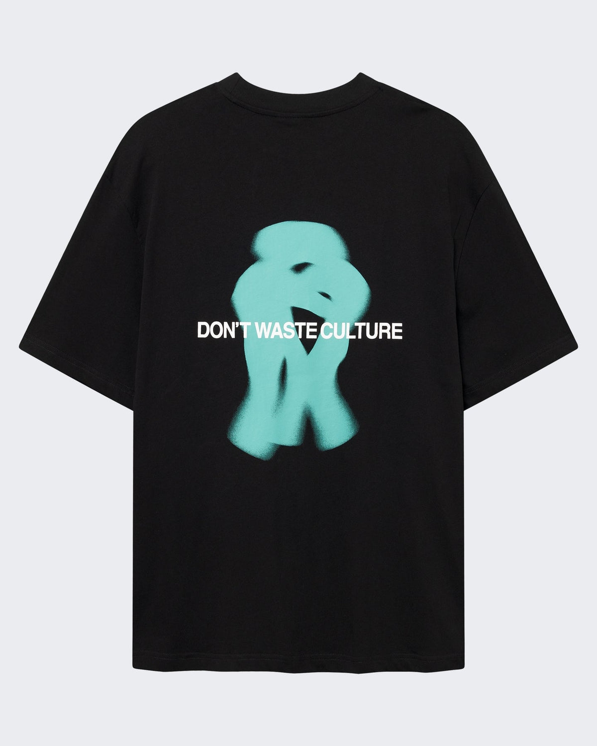 Don't Waste Culture Heren T-shirt met klassieke pasvorm Zwart - Eleganza.nl