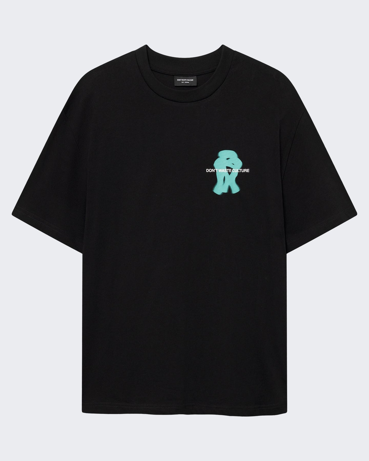 Don't Waste Culture Heren T-shirt met klassieke pasvorm Zwart - Eleganza.nl