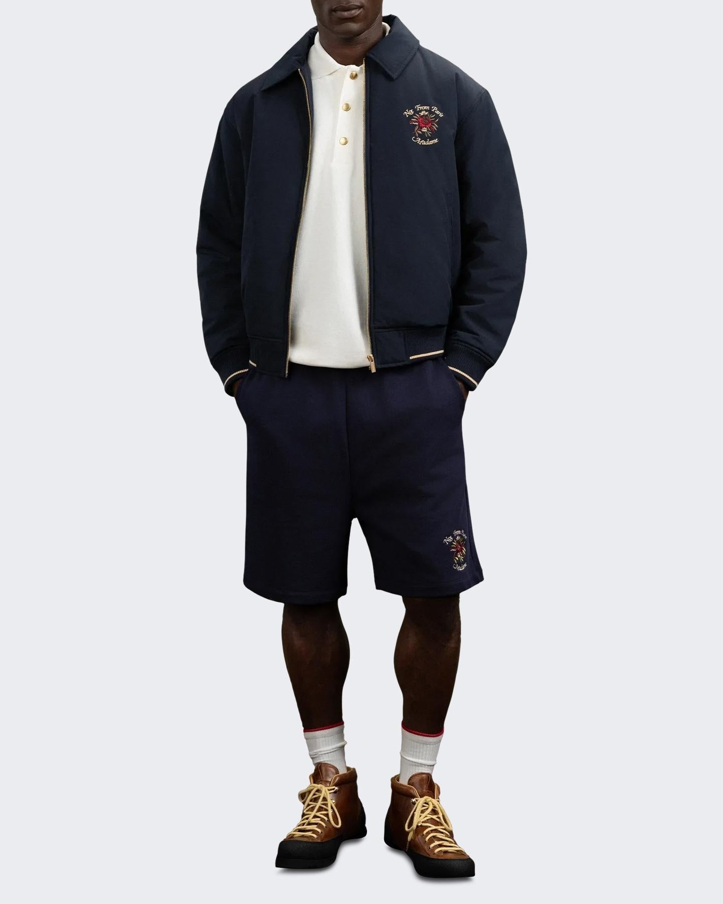 Drole De Monsieur Heren Bomber Slogan Rose - Eleganza.nl