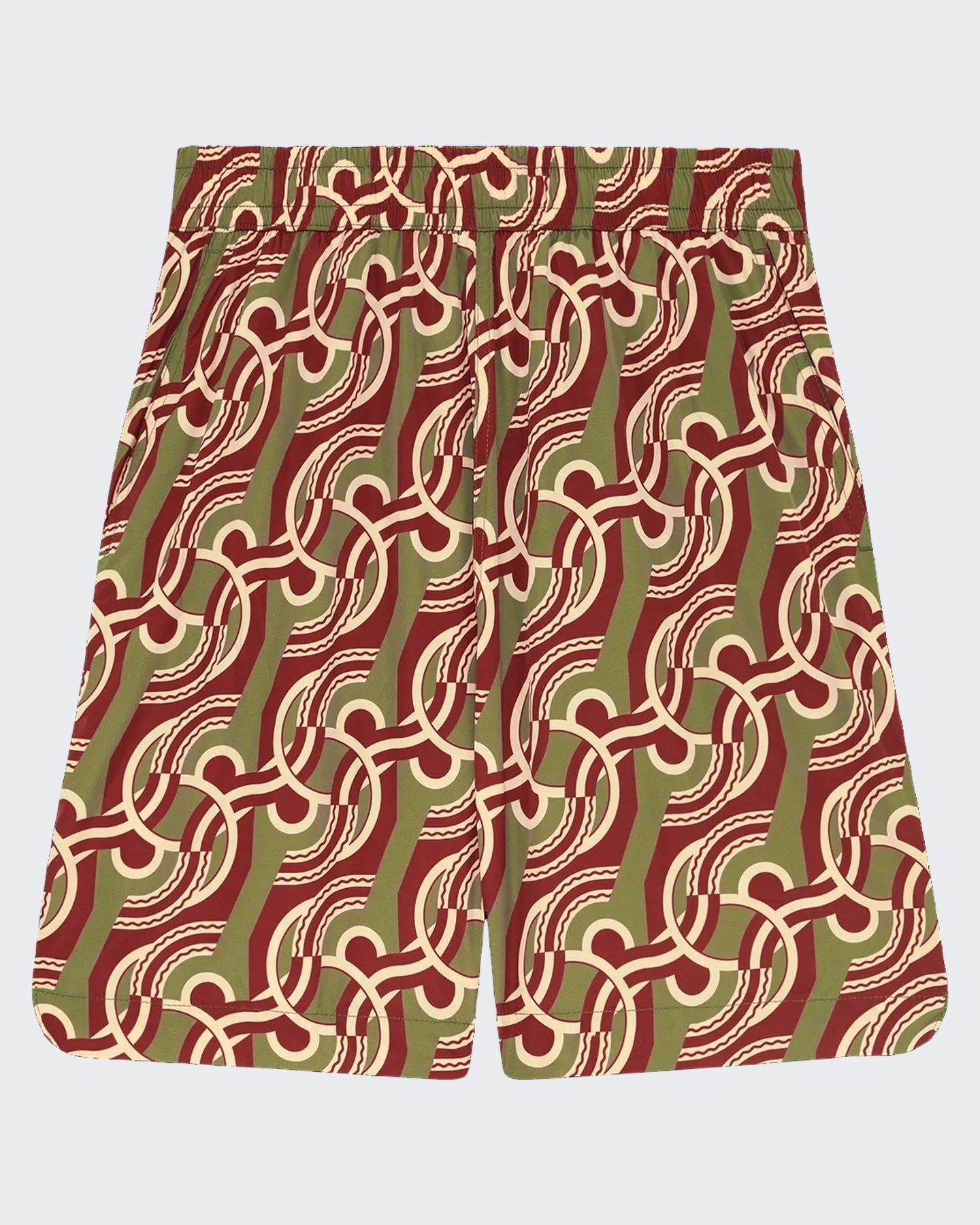 Drole De Monsieur Heren Chain Link Monogram Swimsuit Zwart - Eleganza.nl