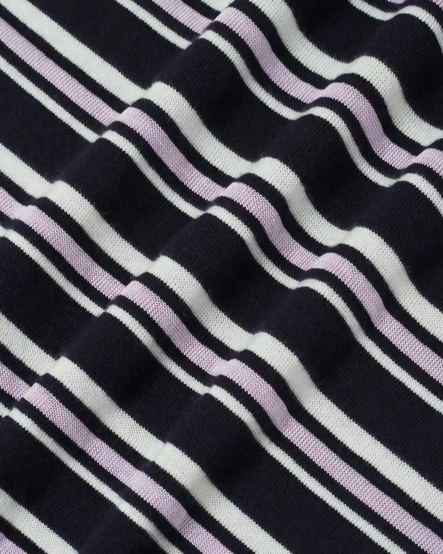 Drole De Monsieur Heren Gestreepte polo met lange mouwen Blauw - Eleganza.nl