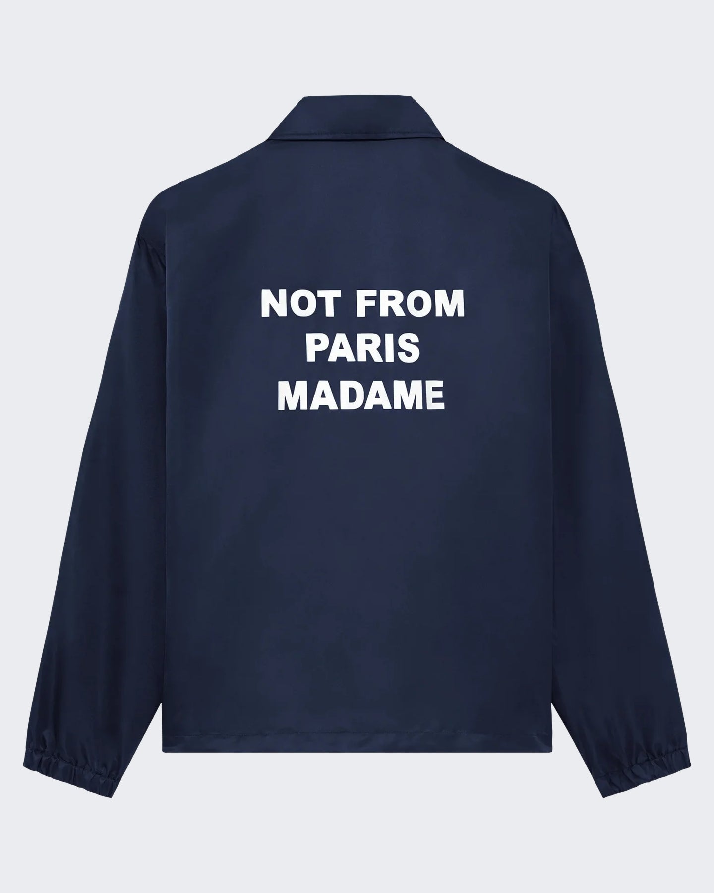 Drole De Monsieur Heren Slogan Jacket Blauw - Eleganza.nl