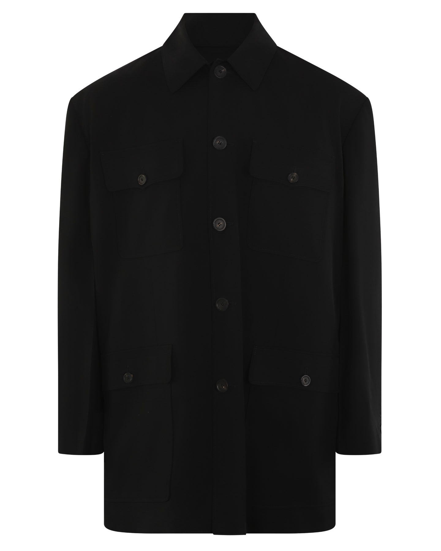 Men Flap Pockets Jacket