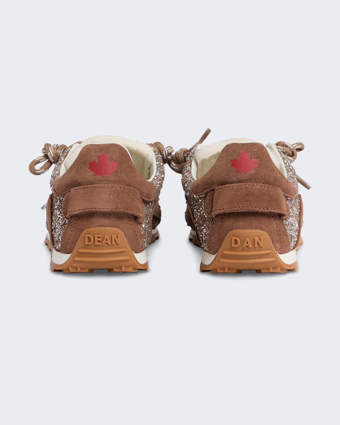 Dsquared2 Dames Leren sneaker met veters Bruin - Eleganza.nl