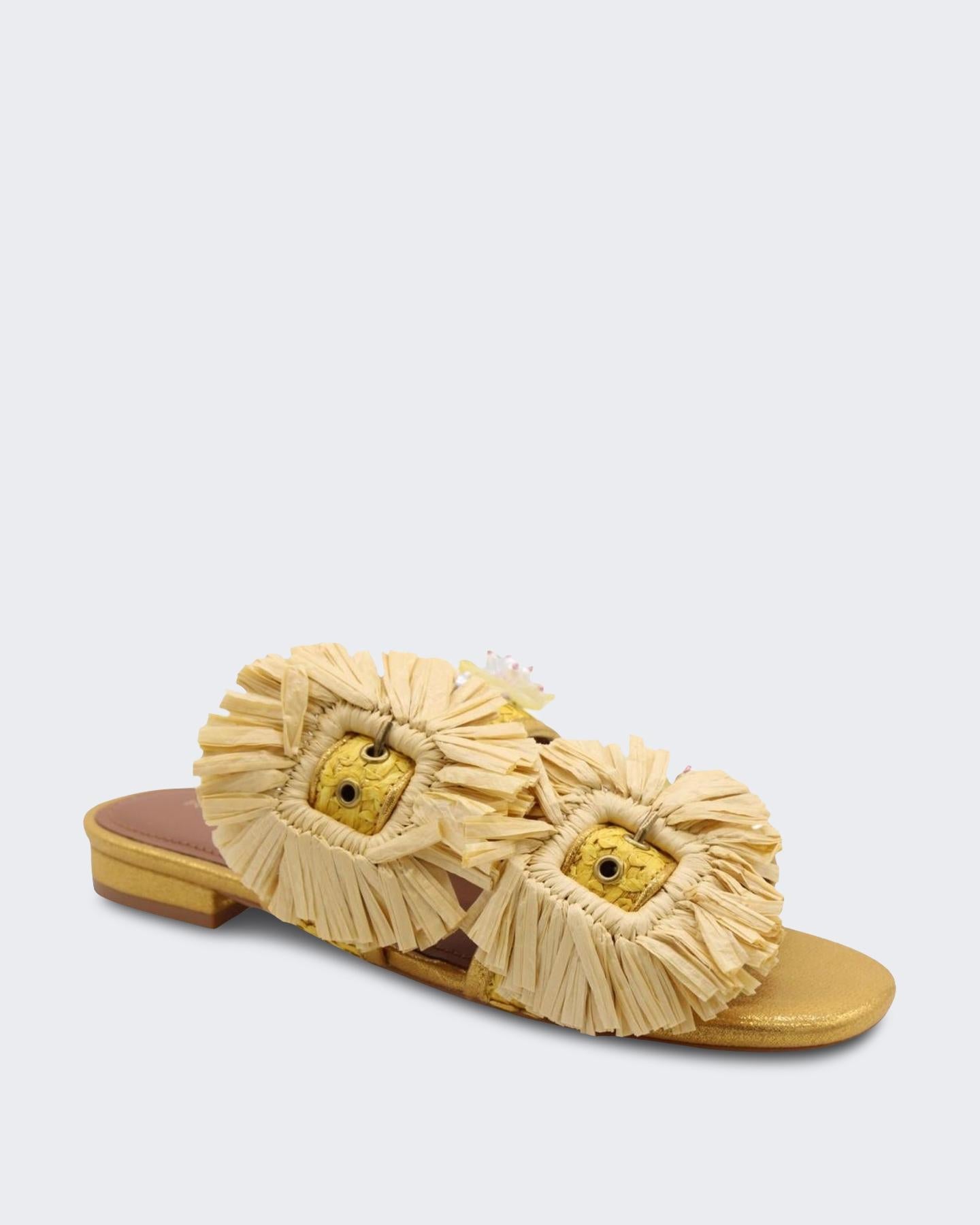 Dames Raffia Buckle