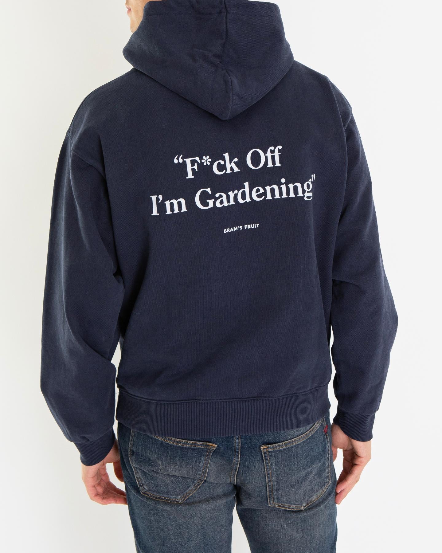 Heren F*Ck Off Hoodie Blauw