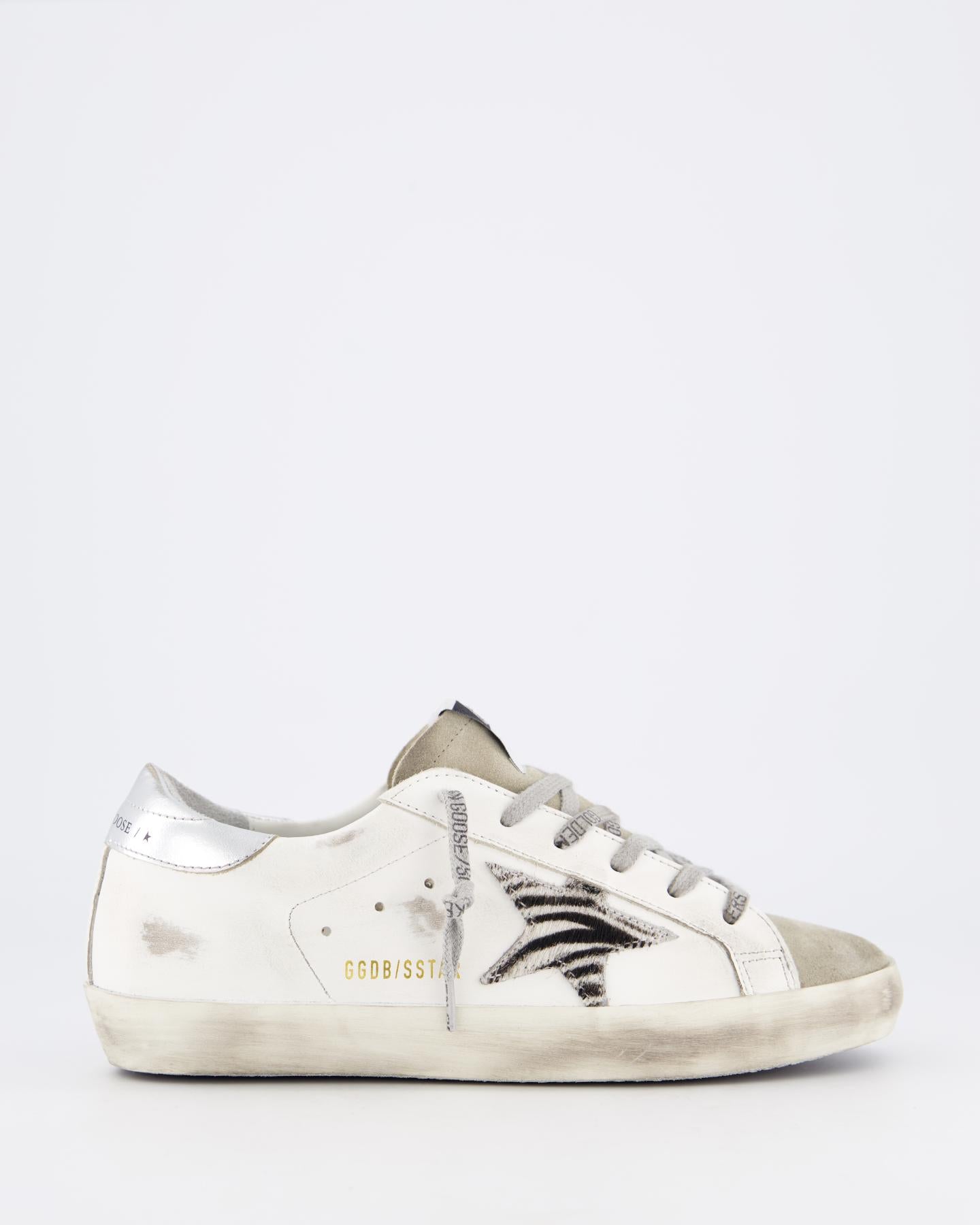Dames Super-Star Sneaker Wit/Zebra