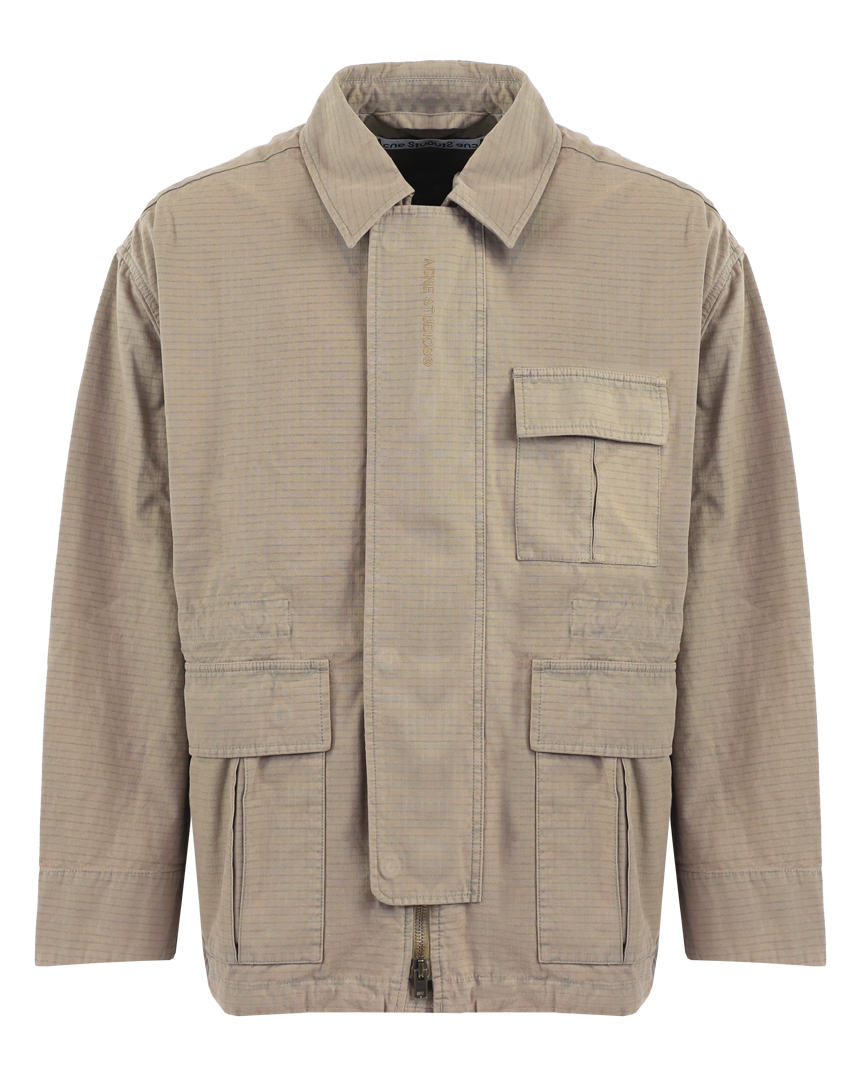 Men Ripstop Jacket Beige