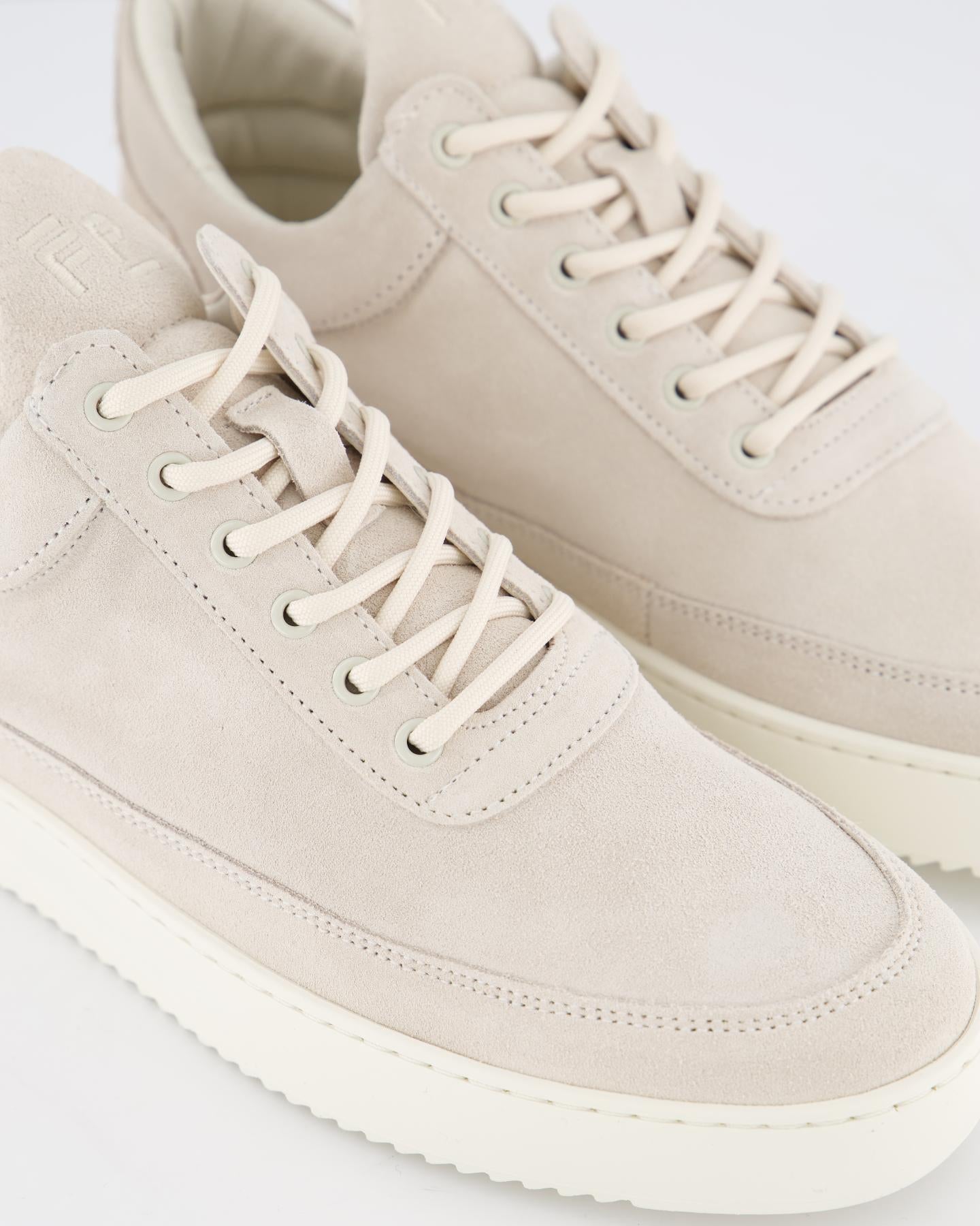 Heren Low Top Suede Organic Wit