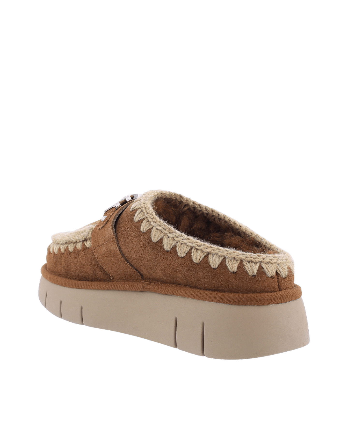Women Bounce Clog Logo Cognac