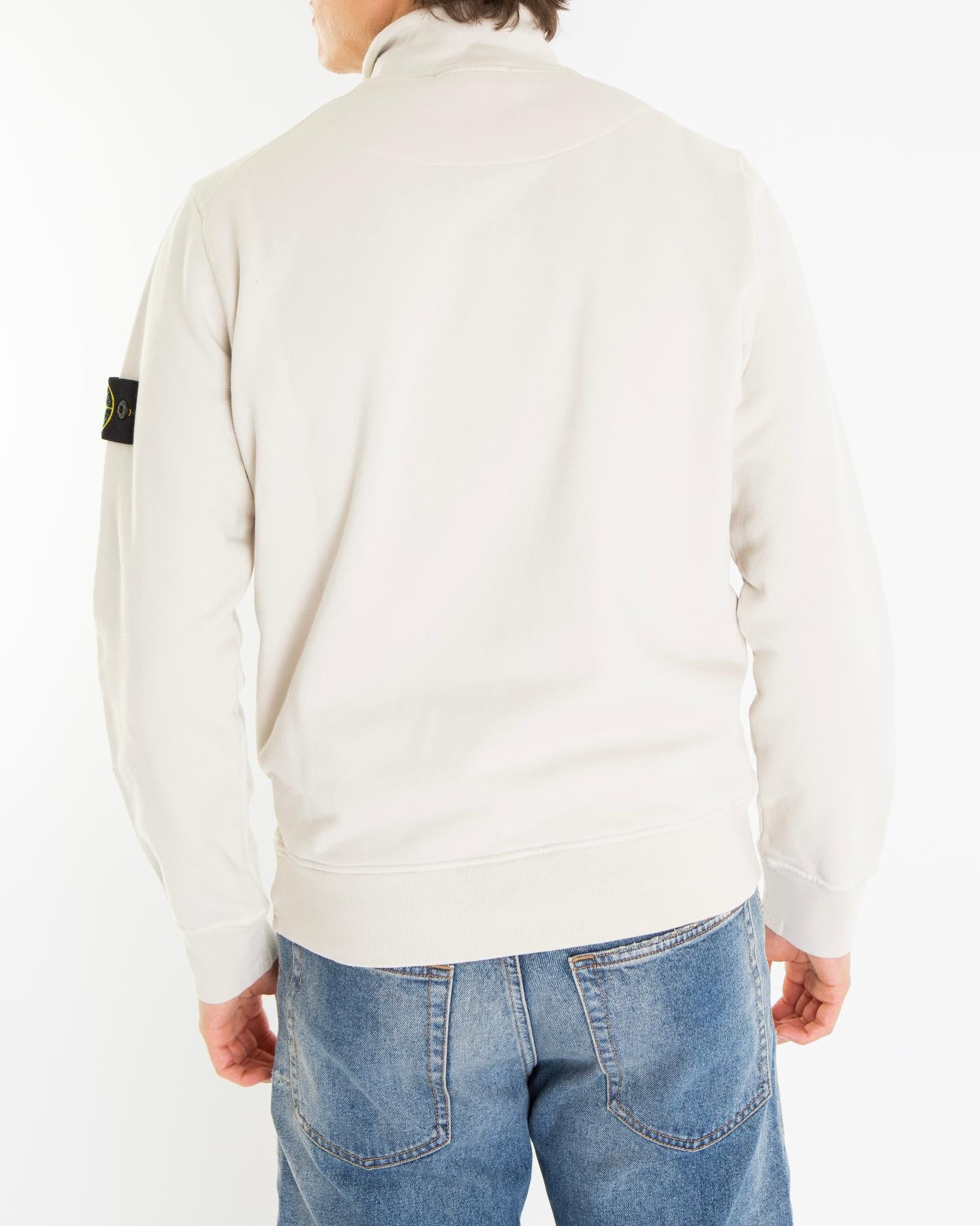Heren Half Zip Sweater Beige