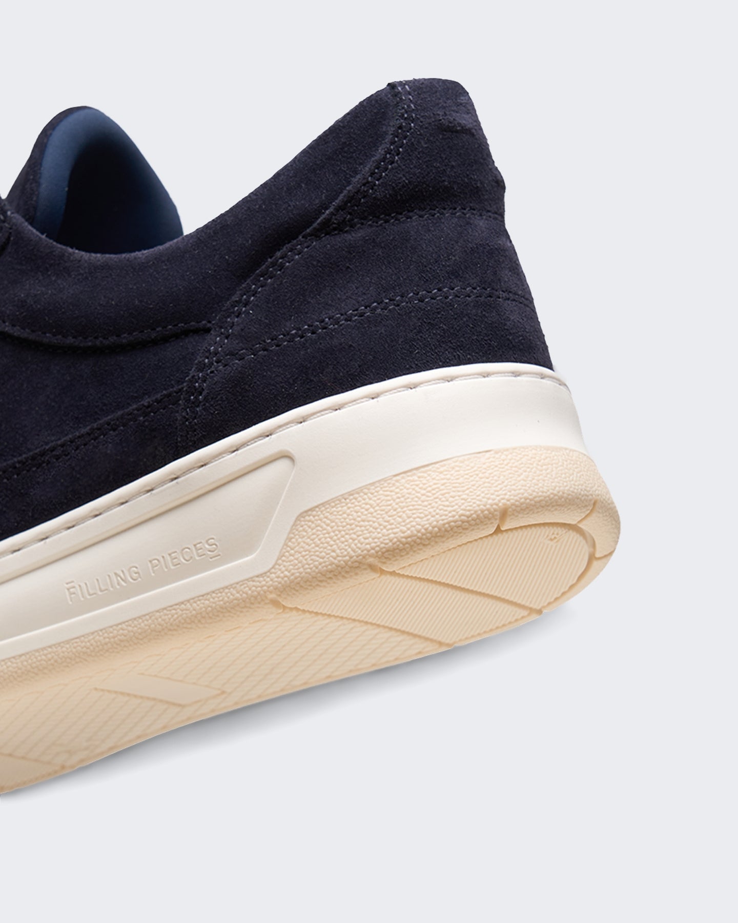Filling Pieces Heren Low Vise suède sneaker in Blauw - Eleganza.nl