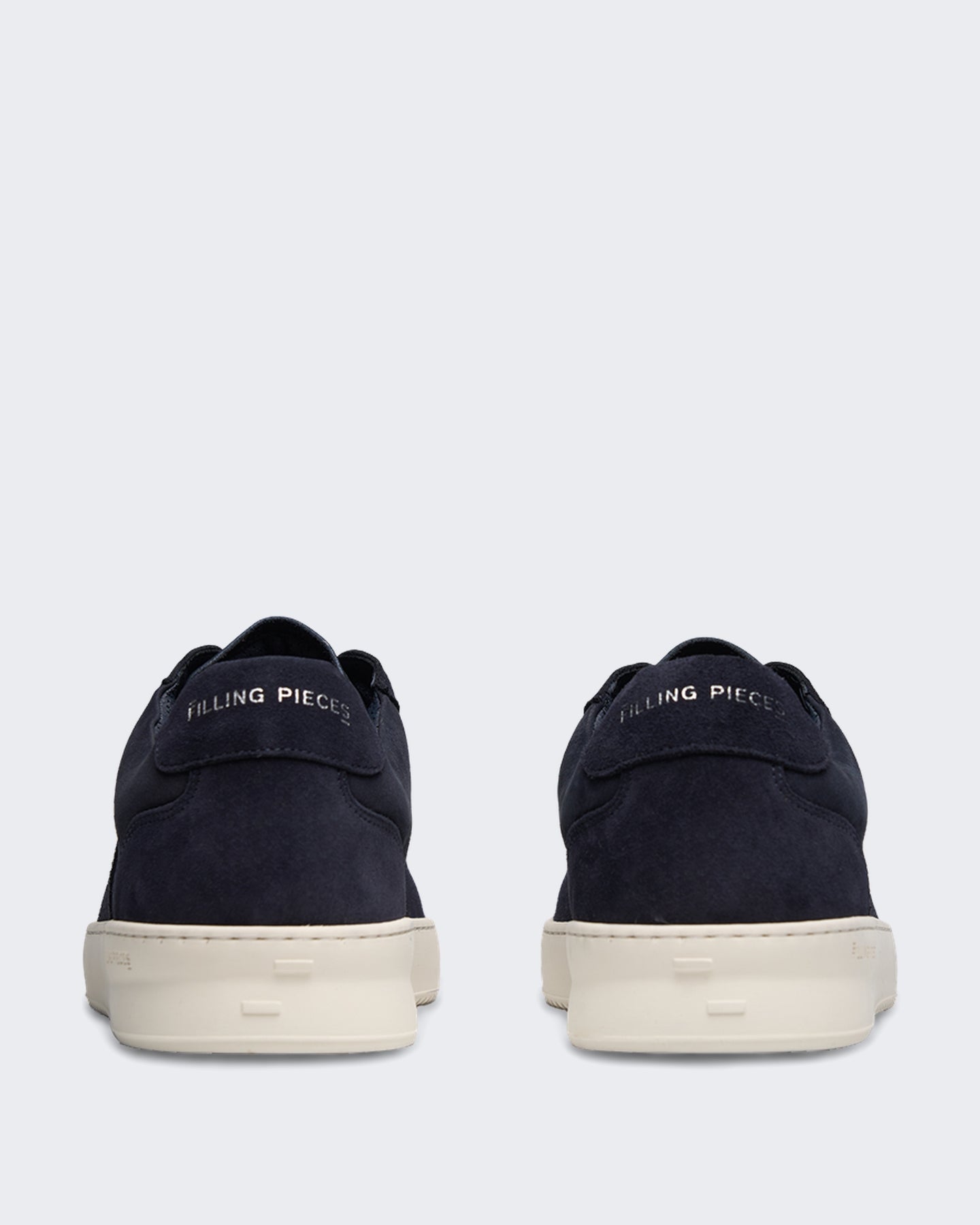 Filling Pieces Heren Suède sneaker met grainleer textuur Blauw - Eleganza.nl