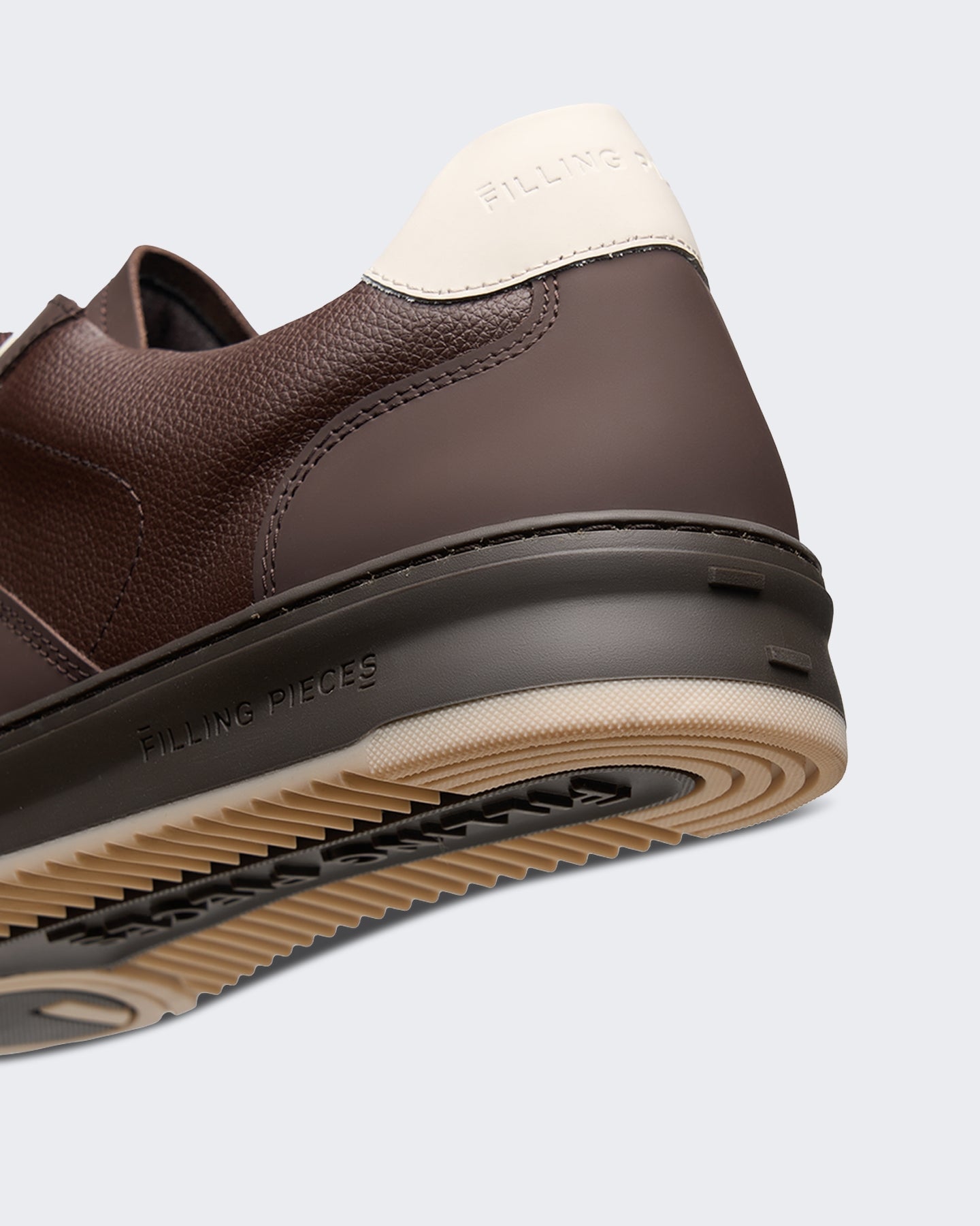 Filling Pieces Heren Technische sneaker met crumbs detail Chocoladebruin - Eleganza.nl