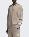 Men's Gebreide sweater met rits in Beige