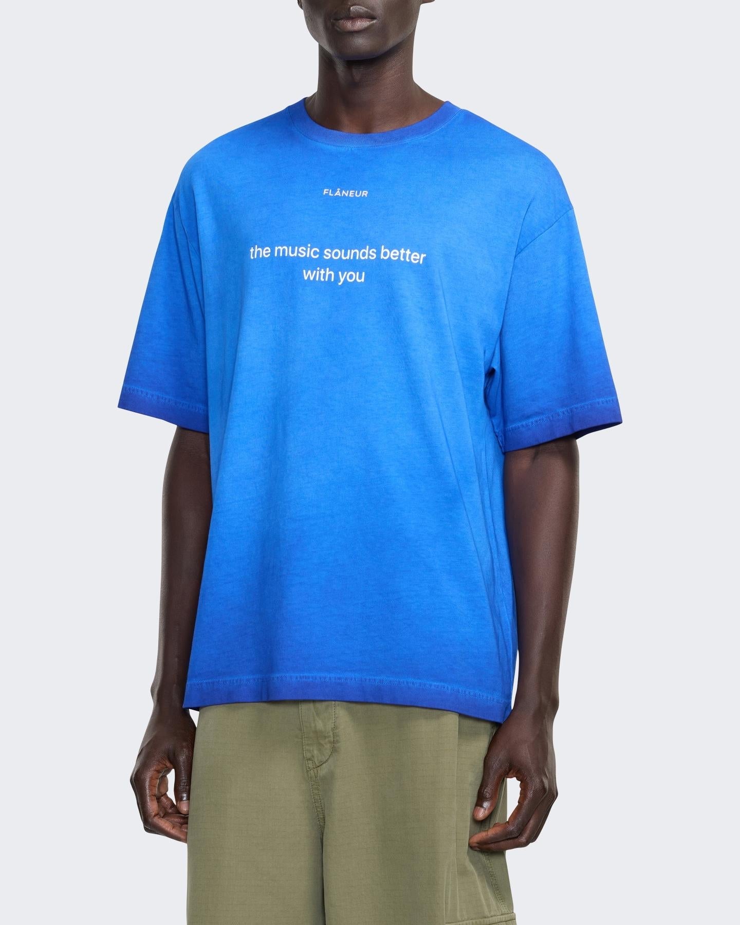 FLÂNEUR Heren With You T-Shirt - Eleganza.nl